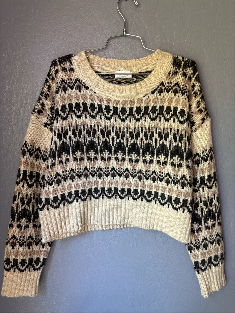 Sage The Label Chunky Pattern Sweater - Small